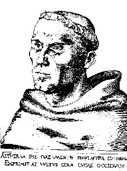 Stich Luther als Mönch