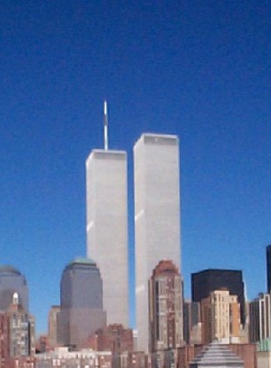 Silhouette von Manhattan bis 11.9.2001, 8:47
